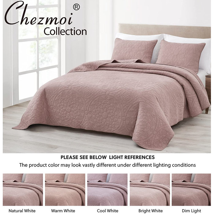 Chezmoi Collection 100 Cotton Quilt Set & Reviews Wayfair